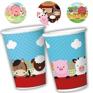 Copo de Papel Fazendinha 180ml Regina - Decoração e Bebidas - imagem 1