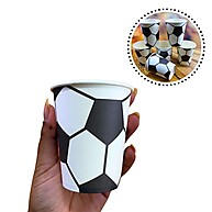 Copo de Papel Festa Futebol Silver 270ml – 50 Unidades - imagem 1