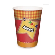 Copo de Papel Junino: 8 Unidades para Arraiá! - imagem 1