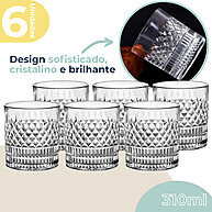 Copo de Whisky Cristal 310ml: Elegância em 6 Unidades - imagem 1