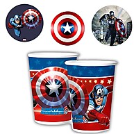 Copo Descartável Capitão América 180ml Regina - imagem 1