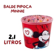 Kit Minnie Cinema - Balde Pipoca 2,1L + Copo com Canudo - Estampa Disney - imagem 5