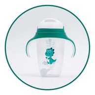 Copo Infantil com Alça Removível e Canudo de Silicone 300ml - Leo Petit Pia - imagem 2