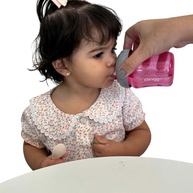 Copo de Transição Bico Rígido Colors Rosa Clingo - Segurança e Diversão para Bebês - imagem 3