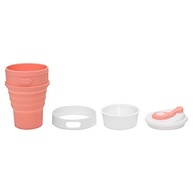 Copo Retrátil Silicone Rosa 370ml com Tampa - Portátil, Seguro e Prático para Viagens - imagem 5