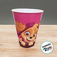Copo Patrulha Canina Rosa 270ml: Divertido e Seguro para Crianças - imagem 1