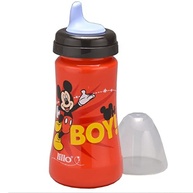 Lillo Copo Colors Bico de Silicone Disney Mickey Vermelho - 300ml com Tampa Protetora e Antivazamento - imagem 3