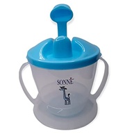 Copo de Treinamento Educativo Sonne com 2 Alças Girafa 240ml Azul - Transição Segura da Mamadeira - imagem 2