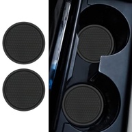 Tapete Antiderrapante para Porta-Copos de Carro: Proteção e Estilo Universal (2 Peças) - imagem 2