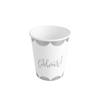 Copos de Papel Prata Biodegradáveis: Festa Sustentável! - imagem 1