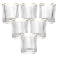 Copos de Vidro Dourado Hauskraft: Elegância à Mesa - imagem 1