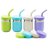 WeeSprout Copos 2 em 1 para Crianças - Aço Inox com Canudo Silicone Seguro e Ergonômico - imagem 1