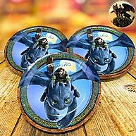 Kit Festa Como Treinar Seu Dragão 16 Pratos + Copos - imagem 2