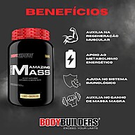 Amazing Mass: Kit Ganho de Peso + Whey + Coqueteira - imagem 2