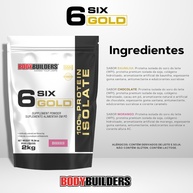 Whey Protein Isolado Six Gold: Kit 2x2kg + Coqueteleira - imagem 2