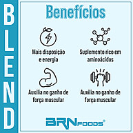 Kit Hipertrofia BRN: Whey, Creatina, BCAA + Coqueteleira - imagem 2
