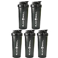 Coqueteleira Blackskull 600ml – Kit com 5 Unidades - imagem 1