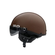Capacete Coquinho BR 101 Premium: Estilo Vintage, Segurança e Viseira Fume para Bike Elétrica, Scooter e Skate - imagem 3