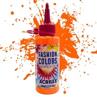 Tinta Aquarela Silk 60ml 105-Laranja - Cor Vibrante e Lavável para Artistas e Amadores - imagem 1
