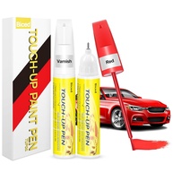 Biced Tinta de Retoque para Carros - Caneta Removedora de Arranhões 2 em 1, Cor Vermelha - imagem 1