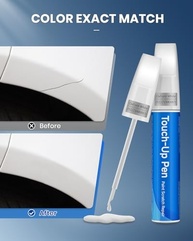 Kit de Retoque Automotivo com Tinta e Cera de Reparo - Cor Exata para Carros (Toyota, Super Branco) - imagem 4