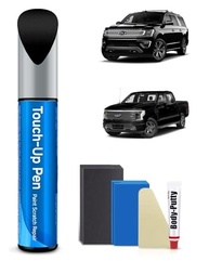 Kit de Tinta de Retoque para Arranhões em Carro - Cor Ágata Preta Metálica Ford - imagem 2
