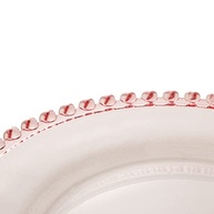 Lyor Prato Raso de Cristal Coração 28cm Transparente/Rosa - Elegância e Charme para sua Mesa - imagem 5