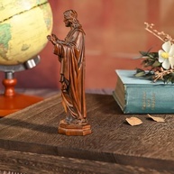 BGCOPPER Estátua de Madeira do Sagrado Coração de Jesus - 30,5 cm | Decoração Religiosa Feita à Mão - imagem 5