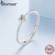 Anel Prata 925 Bamoer: Amor e Coração! - imagem 2