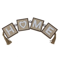 Escultura Decorativa em MDF 'Home' com Coração | 28,5 cm | Estilo Rústico e Aconchegante para Decoração de Ambientes - imagem 1