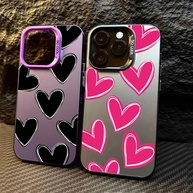 Capa iPhone Coração Prata: Luxo e Proteção! - imagem 2
