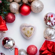 Presépio de Natal Mini em Metal Dourado com Caixinha Coração - Lembrancinha Encantadora - imagem 5