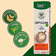 Cappuccino Castanha 3 Corações: Sabor Único (10 Cápsulas) - imagem 1