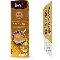 Café Espresso Colômbia TRES 3 Corações: 10 Cápsulas Intensas - imagem 2