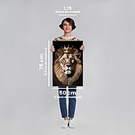 Quadro Decorativo King Lion – Liderança, Força e Coragem - imagem 2