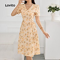 Vestido de Renda Lovito: Elegância Coral - imagem 2
