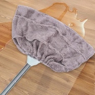 Capa de Pano de Vassoura Reutilizável Coral Veludo - Dupla Face para Limpeza Molhada e Seca - imagem 3