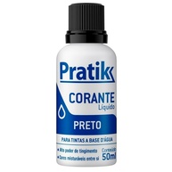 Corante Líquido Preto Pratik: 12 Unidades de Cor Intensa - imagem 1