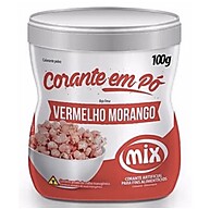 Corante Vermelho Morango 100g Mix – Ideal para Bolos e Doces - imagem 1