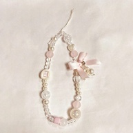 Cordão de Celular Laço Rosa: Charme e Estilo! - imagem 1
