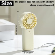 Mini Ventilador Portátil Silencioso com Cordão - Ideal para Viagem, Praia e Escritório - imagem 3