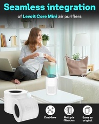 Leemone Filtros HEPA H13 para Purificador LEVOIT Core - Pacote com 2 Unidades + Esponjas Fragrância - imagem 4