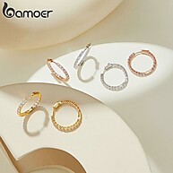 Brincos de Orelha Bamoer Luxo Incrustados – 5 Cores! - imagem 2