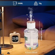 Umidificador 3 em 1 Portátil 500ml com Luz Noturna LED 7 Cores e Aromaterapia - imagem 3
