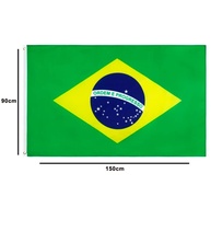 Kit Bandeiras do Brasil e Estados Unidos 150x90cm - Tecido Resistente com Cores Nítidas - imagem 2