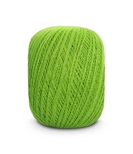 Círculo Fio Clea – Crochê Fino 100% Algodão Mercerizado, 65 Cores Disponíveis (Verde Citrus) - imagem 3