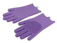 Luva de Limpeza em Silicone com Cerdas - Cores Sortidas 29x15cm | Eficiência e Conforto na Higienização - imagem 3