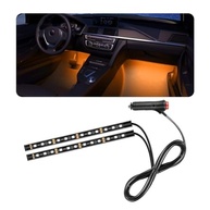 Fita de LED RGB para Carro 24 Luzes - Iluminação Ambiente USB com 7 Cores - imagem 2