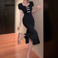 Vestido Lovito Elegante: Laço & Cores 🌸 - imagem 2