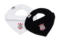 Kit Babador Bandana Corinthians Preto e Branco - Oficial Torcedor - imagem 2